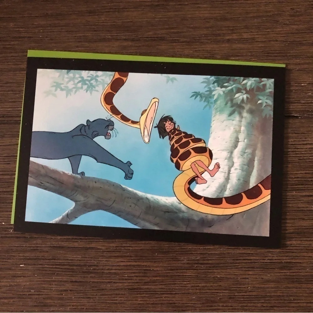 Disney Villains Postcards: The Jungle: Shere Khan and Kaa Book 4 pack.